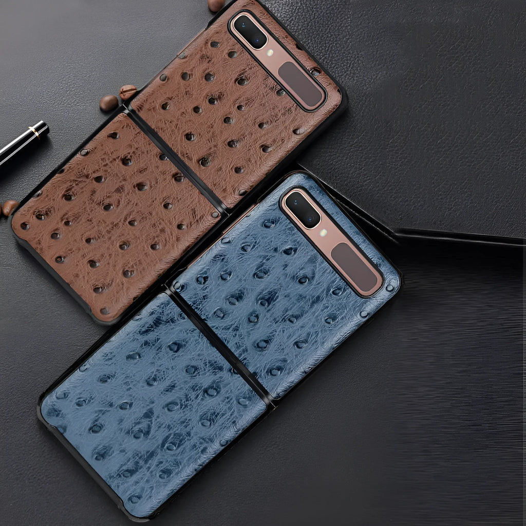 Camel pattern leather folding phone case for Samsung Galaxy Z Flip series