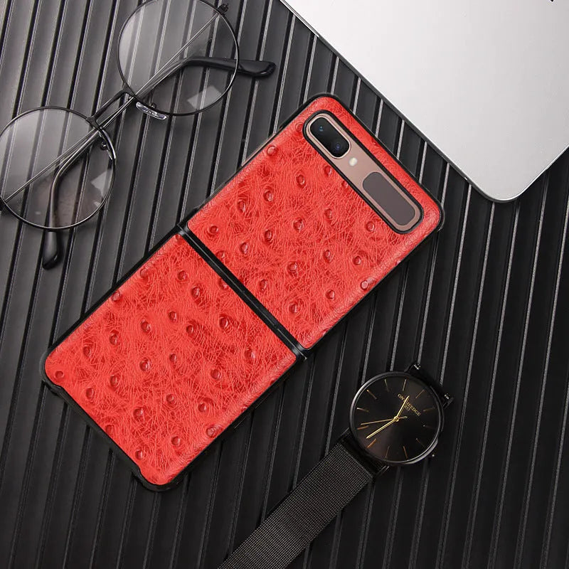 Camel pattern leather folding phone case for Samsung Galaxy Z Flip series