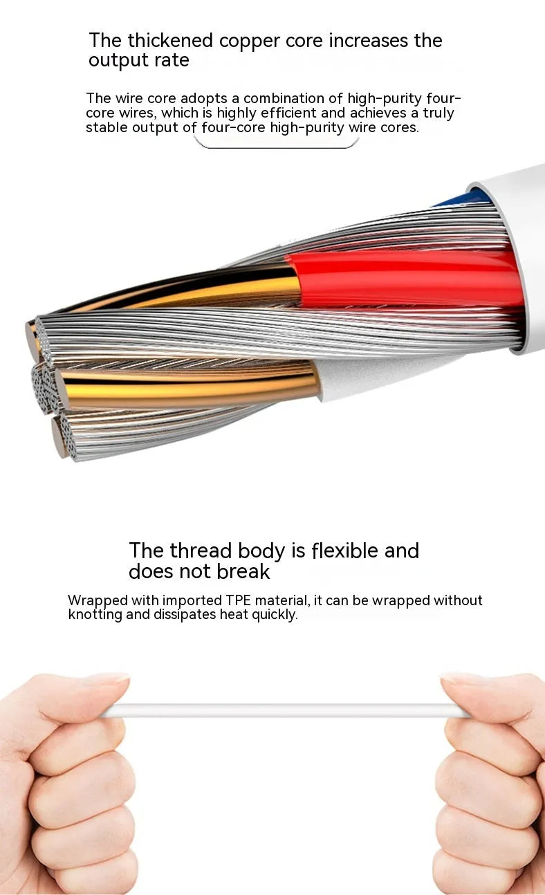 Handmade spiral stretch USB keyboard data cable 150cm with metal spring interface in pink blue colour