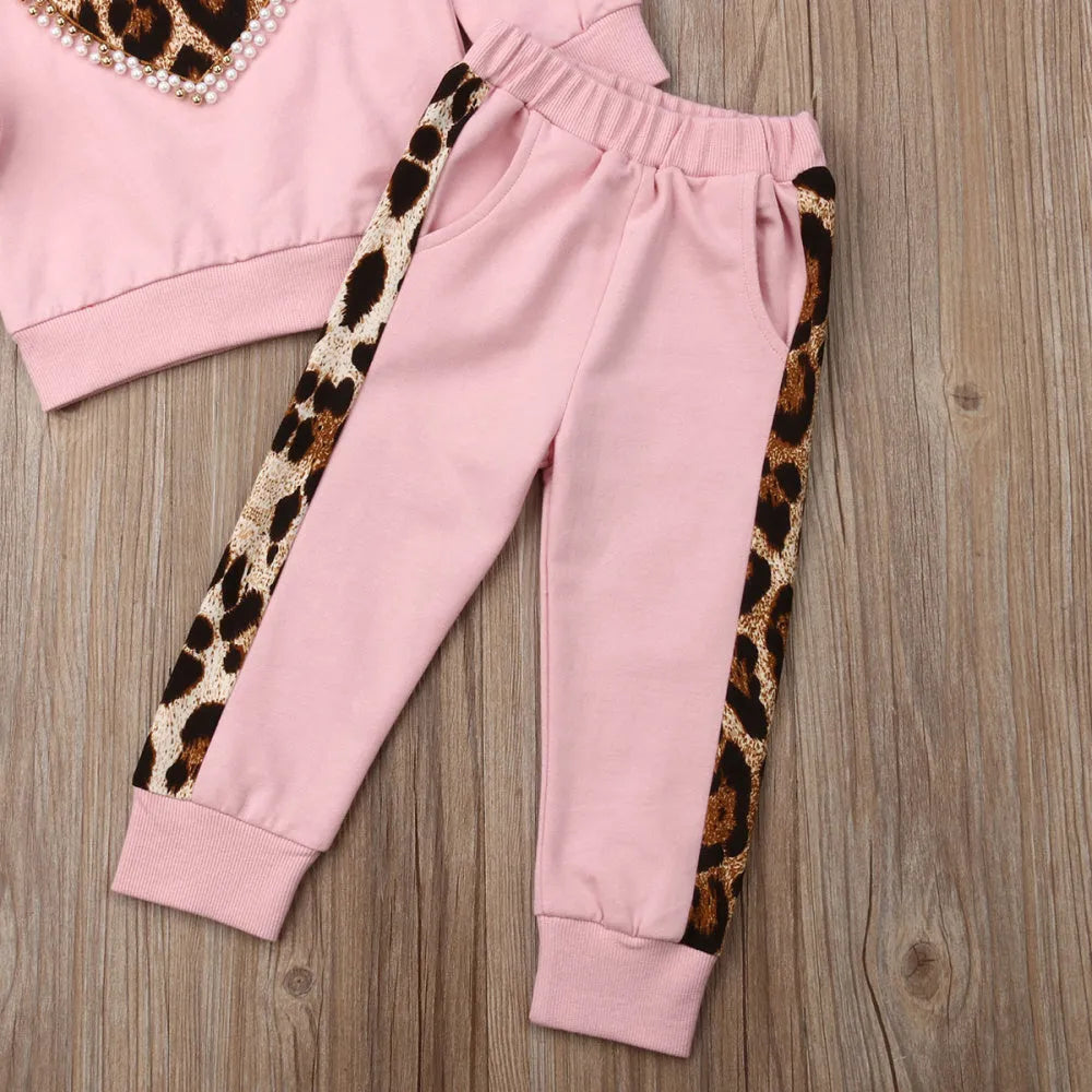 Cotton Print Sweatshirt Two-Piece Lounge Set for Women Casual Tracksuit with Crew Neck and Elastic Waistband Available in Pink Sizes 80 to 120cm Asian Fit Loungewear Co-ord