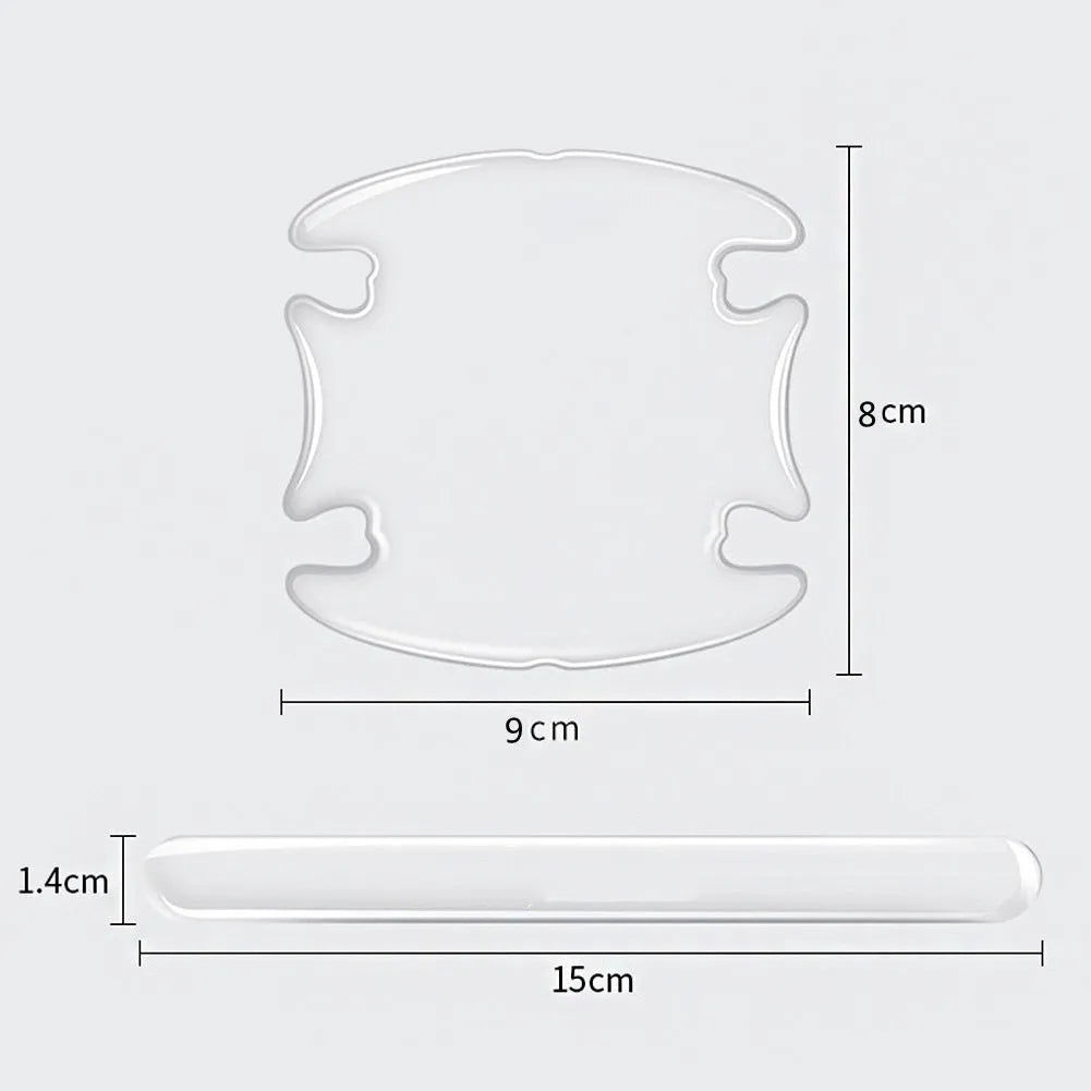 Transparent 3D car door handle bowl stickers for scratch protection