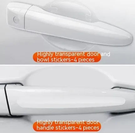 Transparent 3D car door handle bowl stickers for scratch protection