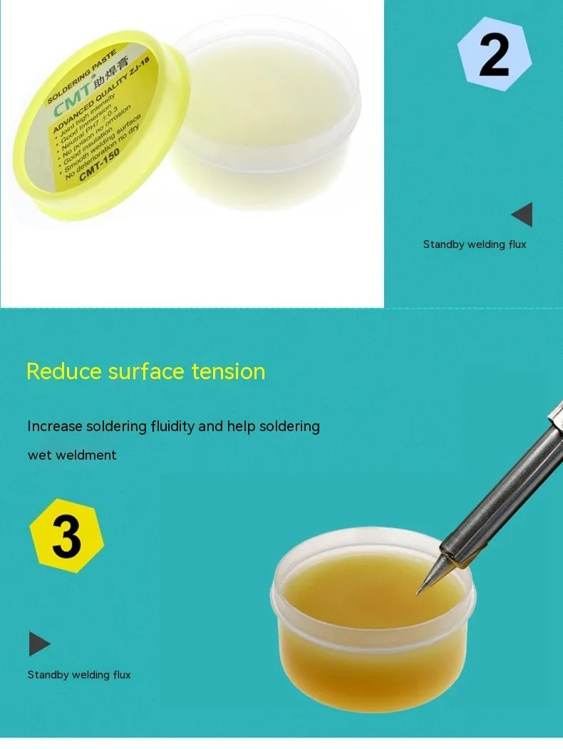 High purity rosin soldering flux paste block for electric soldering iron in 50g or 85g format