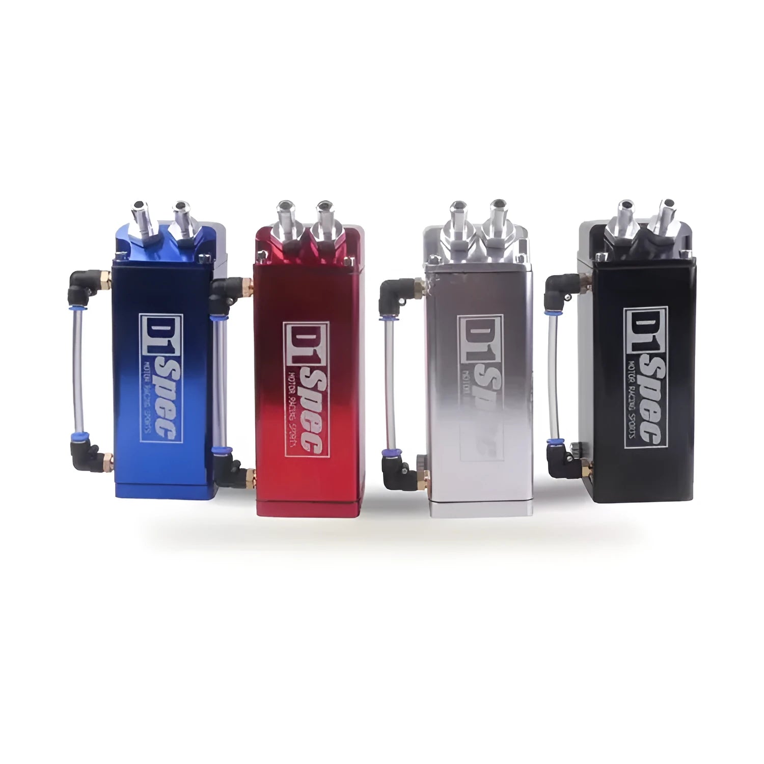 D1 engine oil catch tank in red, blue, black, silver colours for car secondary intake exhaust gas pipe modification