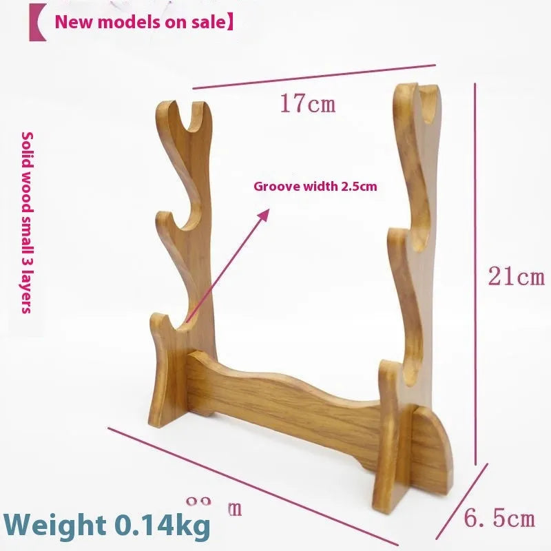 Wooden handmade Chinese style multi layer bracket shelf wall display unit