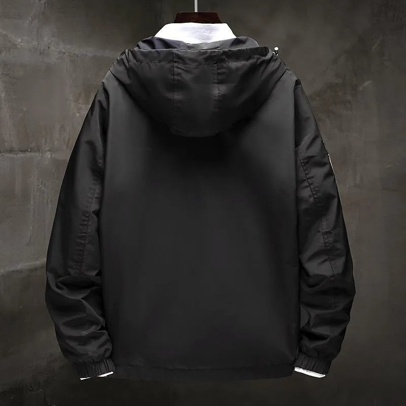 Hong Kong style jacket for men in 100% polyester, available in colours Black, White, Yellow, sizes M to 4XL