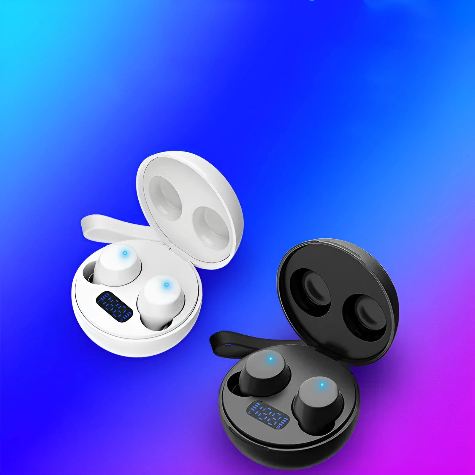 Wireless black sports headphones with neck-mounted design and magnetic earpieces