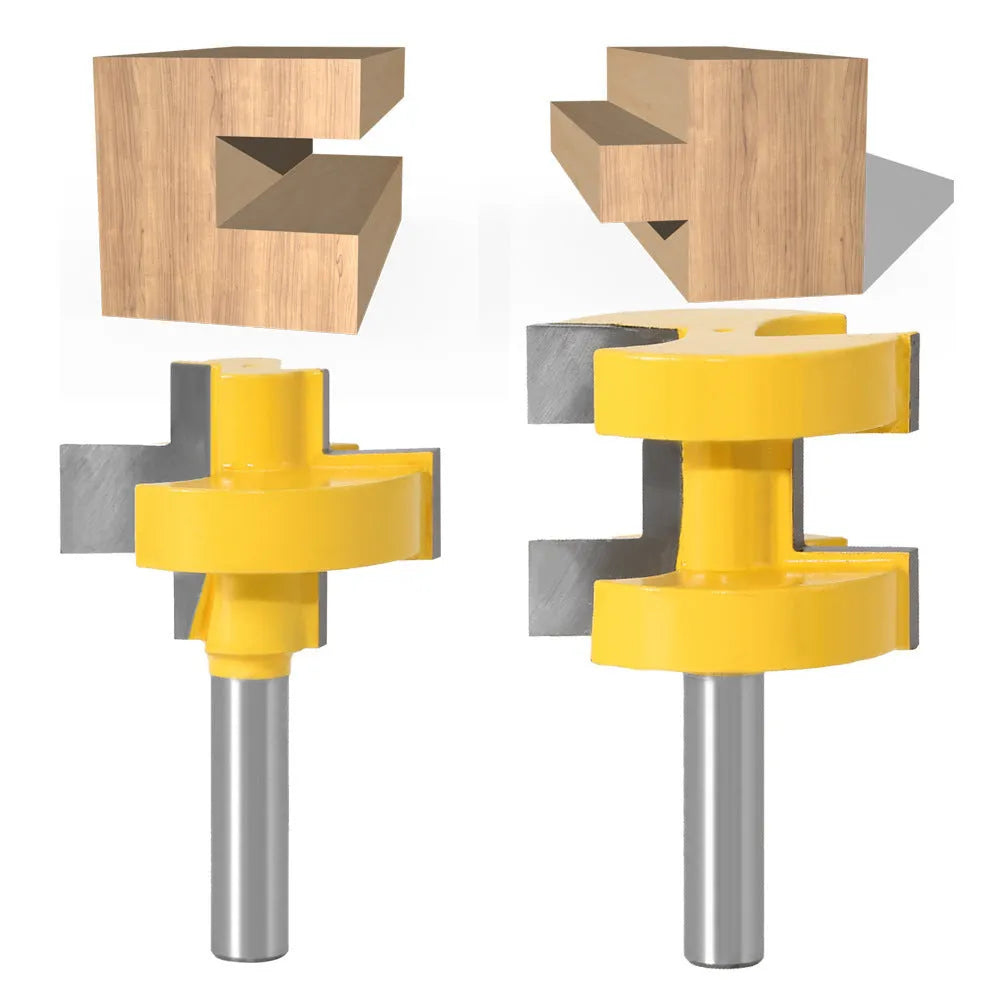 T-slot milling cutter woodworking tenon cutter hard alloy yellow 30mm blade 8mm shank