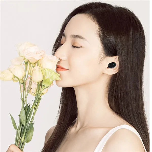 M1 Bluetooth wireless stereo headset with earbud design in black or white colour