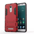 Xiaomi Redmi Note 3 TPU PC back cover with built-in bracket stand in silver