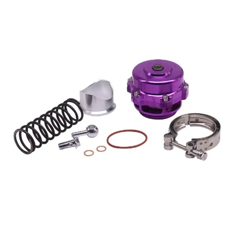 Aluminium alloy turbo blowdown valve with 50mm fitting in choice of six colours