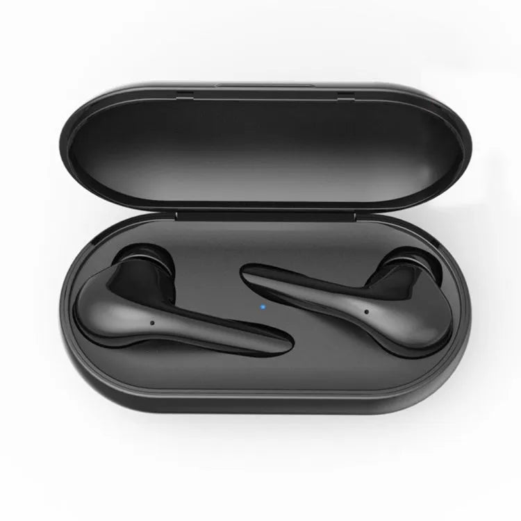 Wireless black sports headphones with neck-mounted design and magnetic earpieces