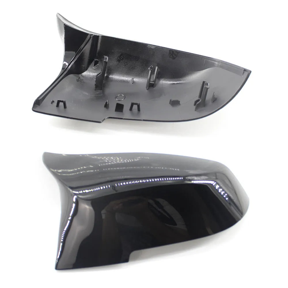 Paint bright black modified horn rearview mirror shell for BMW 3 Series and 4 Series F-model cars.