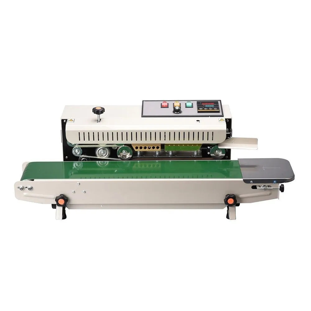 FR-900 vertical automatic continuous sealing machine for plastic Kraft foil vacuum bags, 820 x 385 x 310 mm