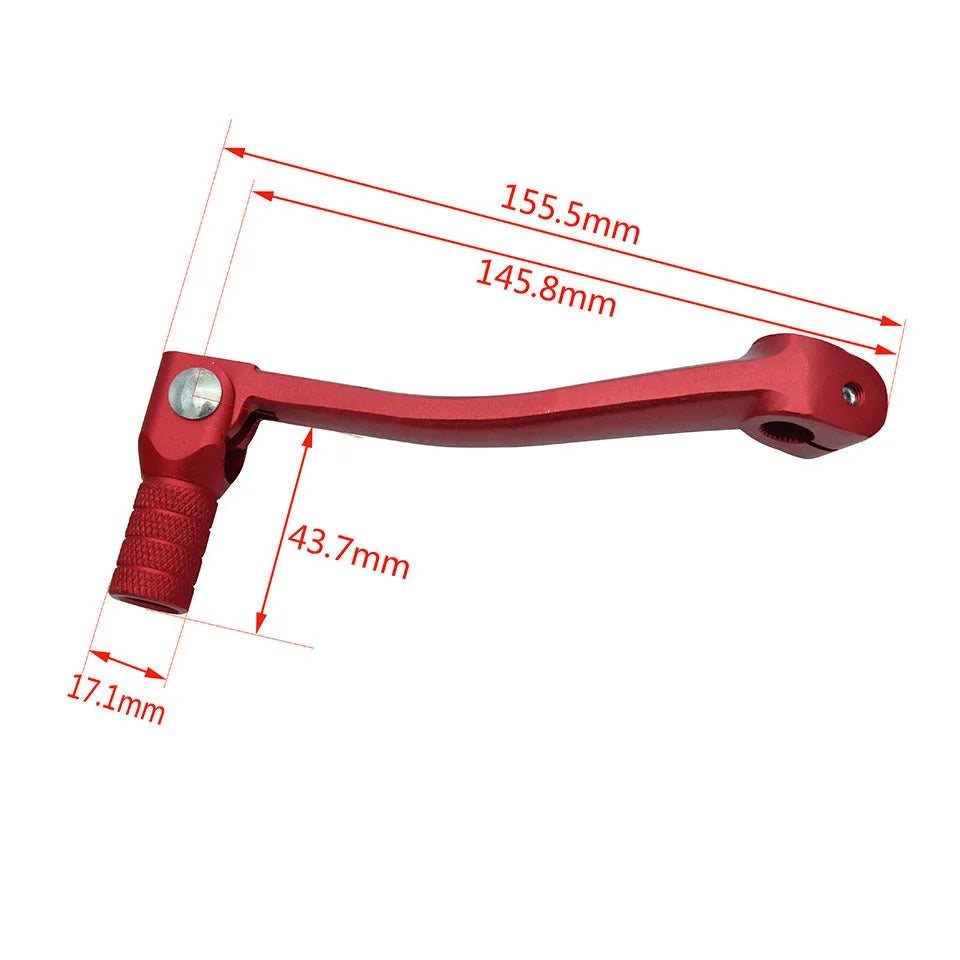 Universal CNC gear lever for off-road motorcycle in six colour options