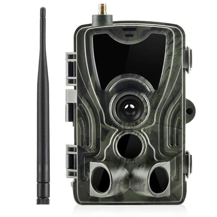 HC801A night-version hunting trail camera in Army Green with infrared sensor and waterproof housing