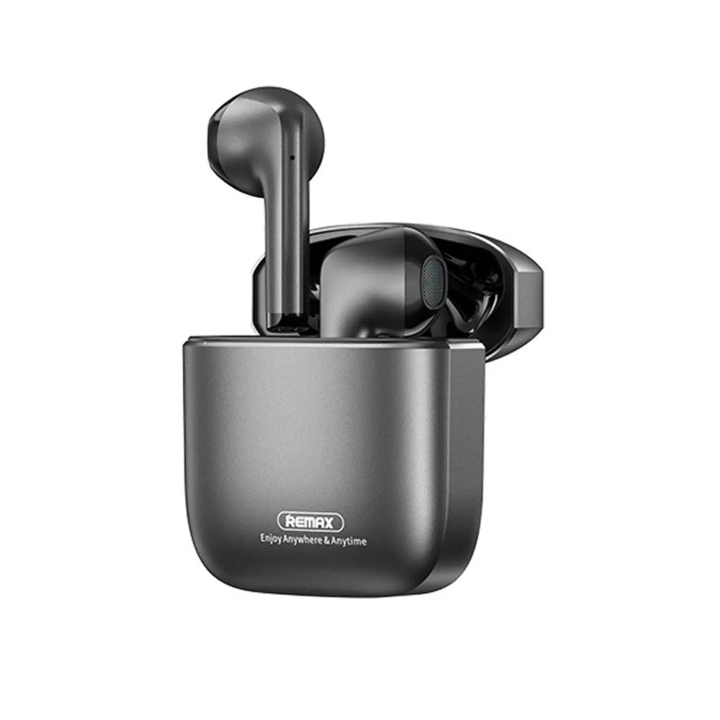 REMAX AlloyBuds 1 black true wireless earbuds with charging case ENC noise reduction 13mm driver
