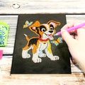 A5 diamond painting notebook with black cover, 50 pages, and 142x207x8mm dimensions