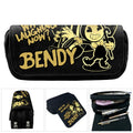 Canvas pencil case with cartoon print, 20x9x6.5cm, in one of four colour styles