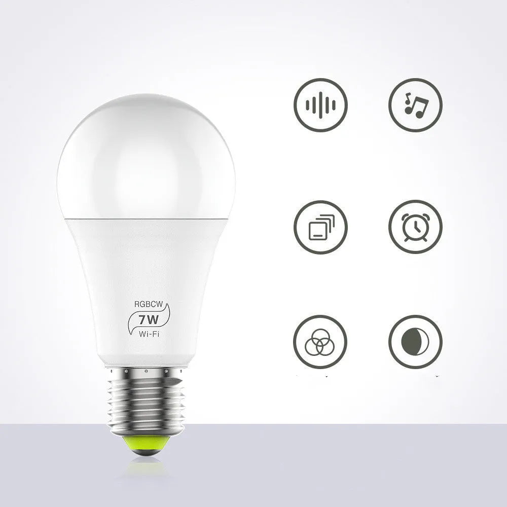 LED Smart Wi-Fi light bulb with Alexa and Google voice control, colour changing features