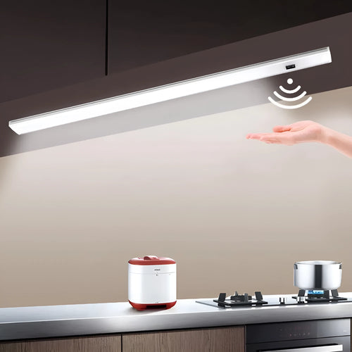Aluminium housing LED strip light bar for cabinets available in three lengths with cool or warm white light