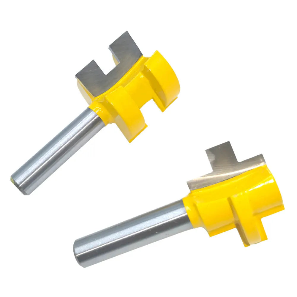 T-slot milling cutter woodworking tenon cutter hard alloy yellow 30mm blade 8mm shank