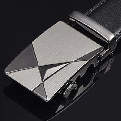 Top quality genuine full grain leather belt for men with metal buckle, available in multiple styles and sizes 110-125cm