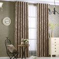 A single panel of modern solid colour chenille blackout curtain, measuring 1 metre by 2.7 metres, in a grey shade.