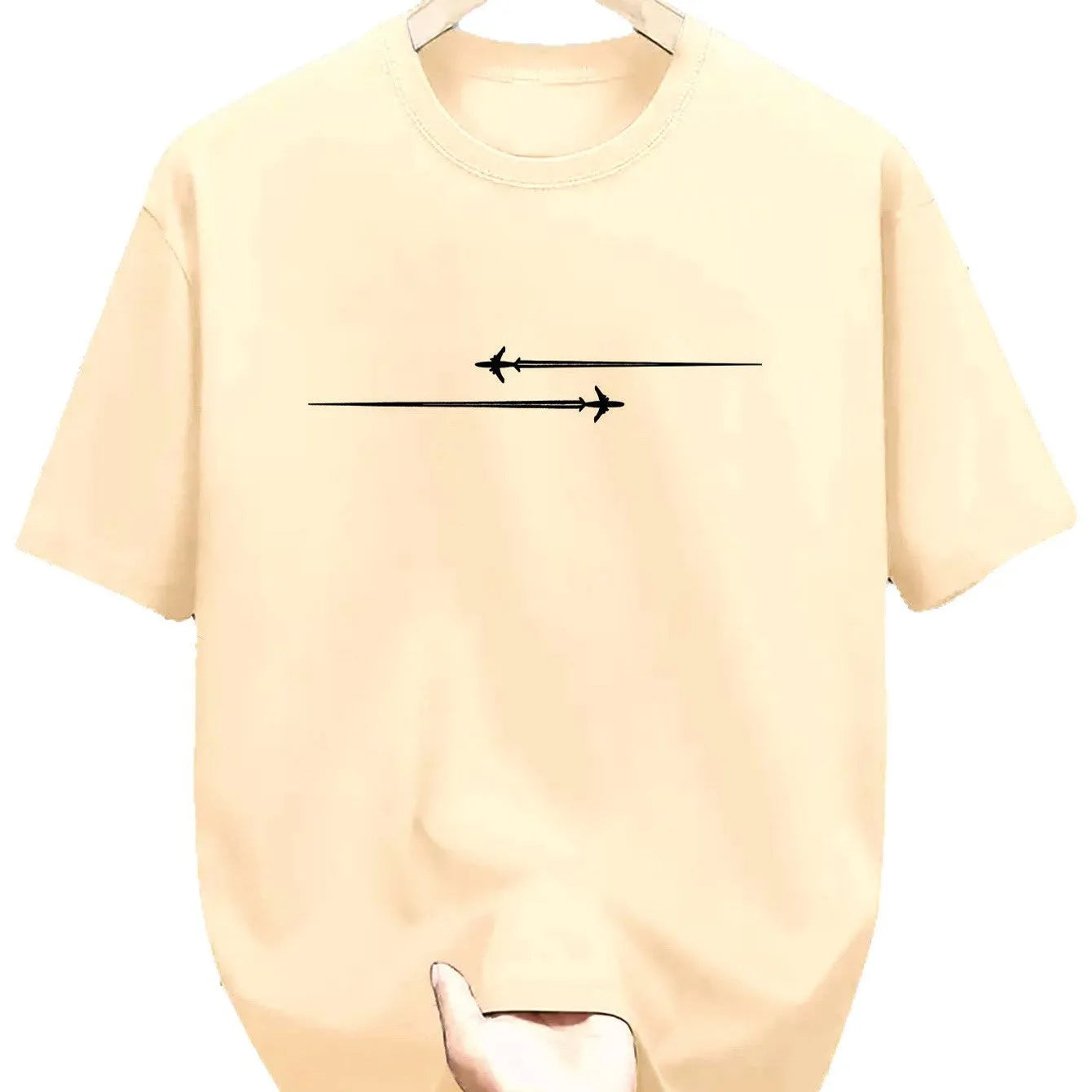 Loose fit cotton blend t-shirt with cartoon pattern print in dark grey.