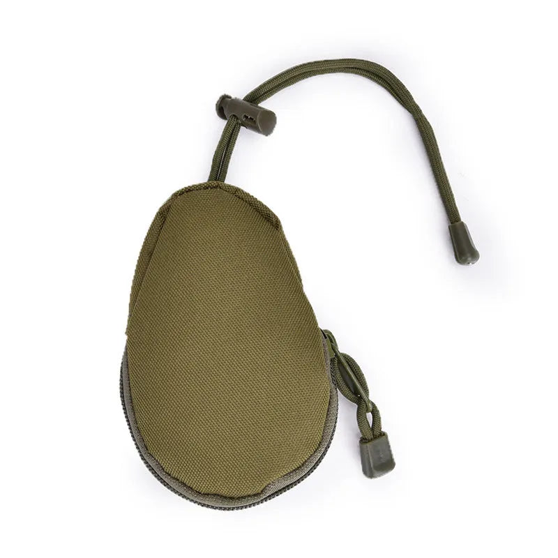 Outdoor multifunctional key pouch with telescopic rope in Oxford cloth measuring 13cm by 8cm