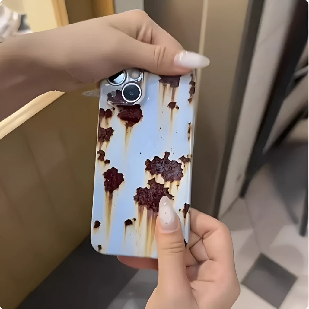 Rust Spot phone case for iPhone 16 Pro hard shell soft shell with heat dissipation and drop resistance