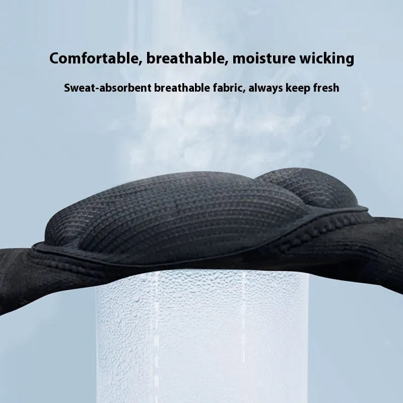 A pair of black free-size kneepads with thick sponge padding for sports like volleyball and dance.