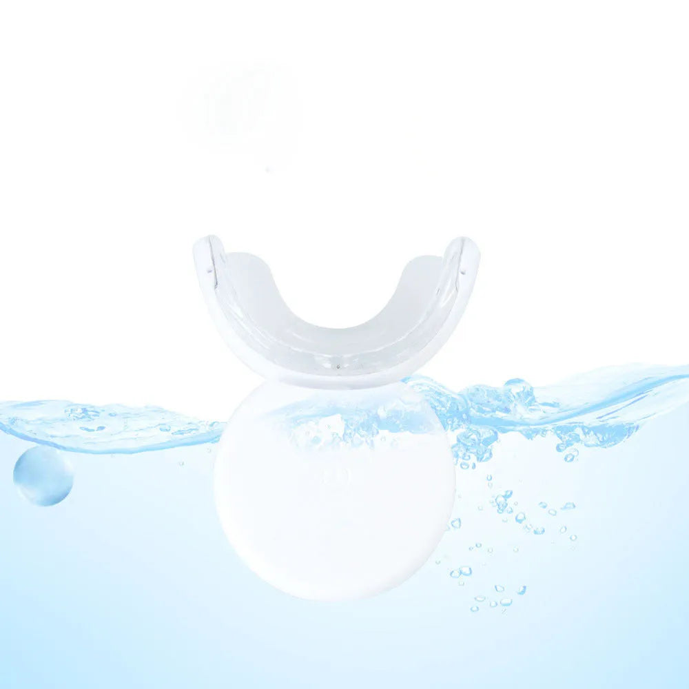 Rechargeable teeth whitening device with LED light in black colour option