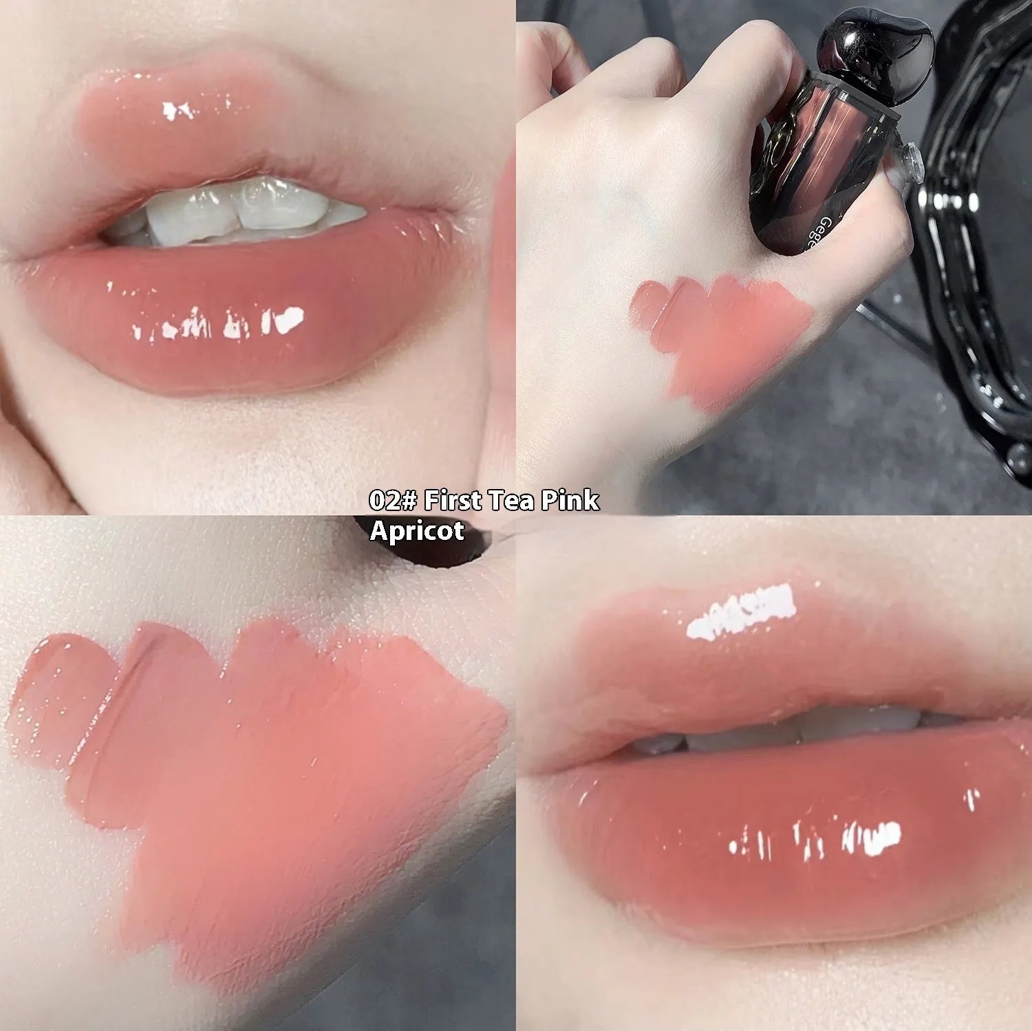 Glacier Lava Lip Lacquer in mirror makeup finish with seven colour options 01-07