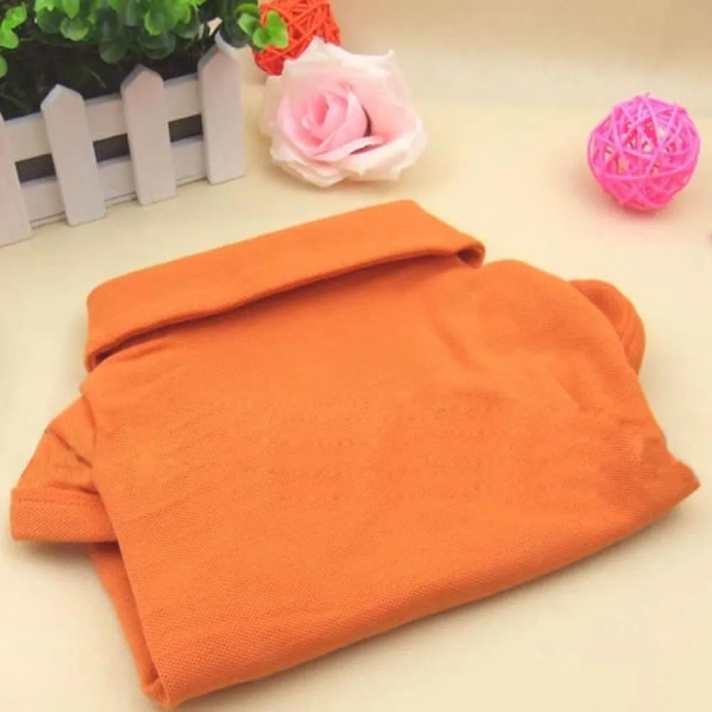 Dog polo shirt with lapel collar in solid colour, cotton blend, sizes XS to XL