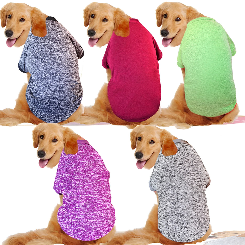 Acrylic big dog sweatshirt in wine red colour, size 3XL to 9XL for large breeds, machine washable winter pet clothing