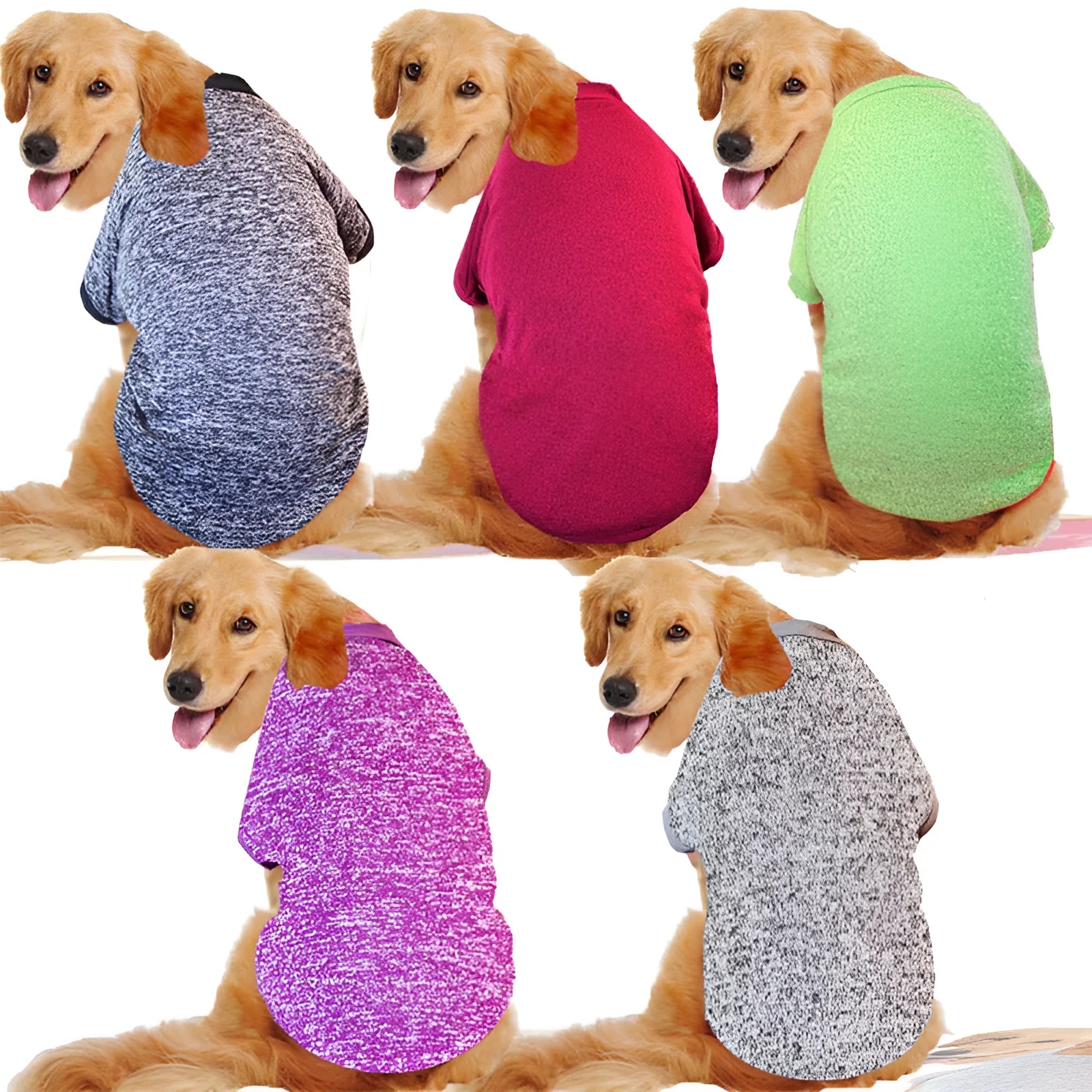 Acrylic big dog sweatshirt in wine red colour, size 3XL to 9XL for large breeds, machine washable winter pet clothing