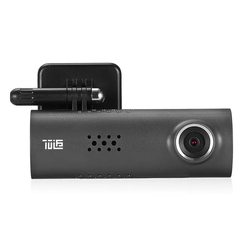 Car dash smart WiFi DVR with 1080P FHD, 130-degree wide-angle lens, voice control, and G-sensor