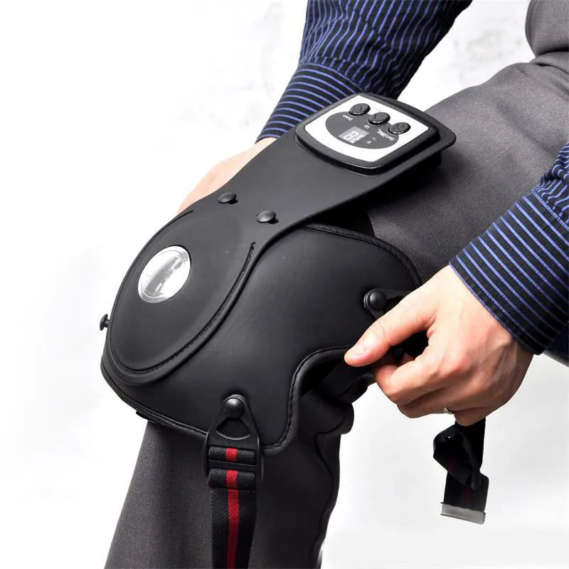Knee massager with infrared heat warming, knee pads, shoulder pads and temperature control from 45-65°C