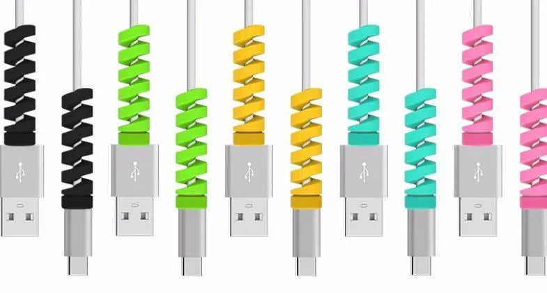 3.5cm plastic charging cable protector for phone charger cables in assorted colours