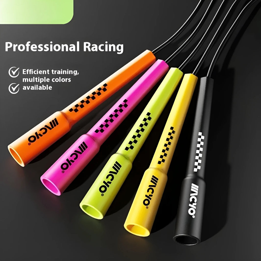 Fitness special skipping rope made of PVC in vibrant orange for physical exercise and cardio training