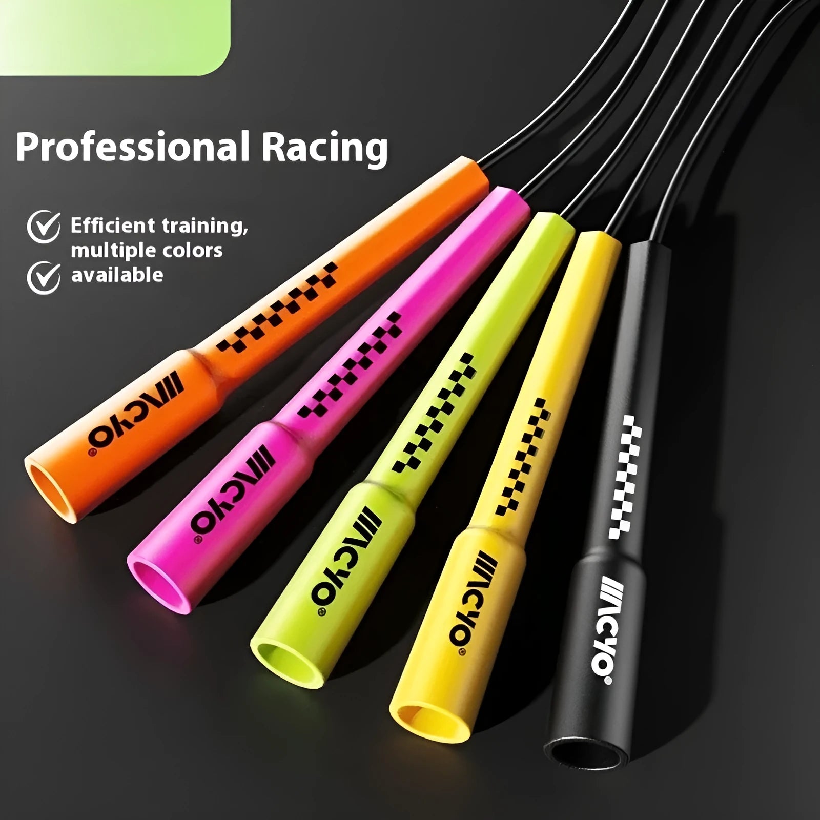 Fitness special skipping rope made of PVC in vibrant orange for physical exercise and cardio training