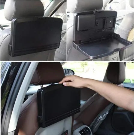 Black ABS plastic automobile beverage rack tray measuring 340x200x30mm