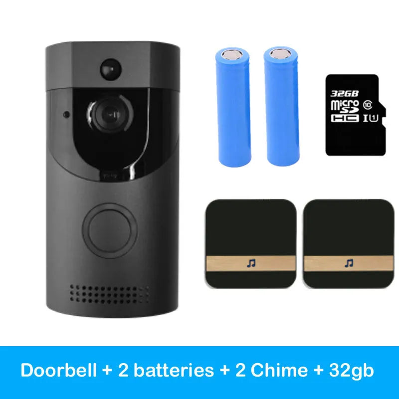 Smart WiFi video doorbell with H1 programme, two-way audio, infrared night vision, and remote smartphone viewing