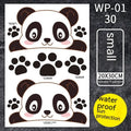 Car front bumper scratch blocking sticker with cartoon anime pattern in four colour options and three sizes