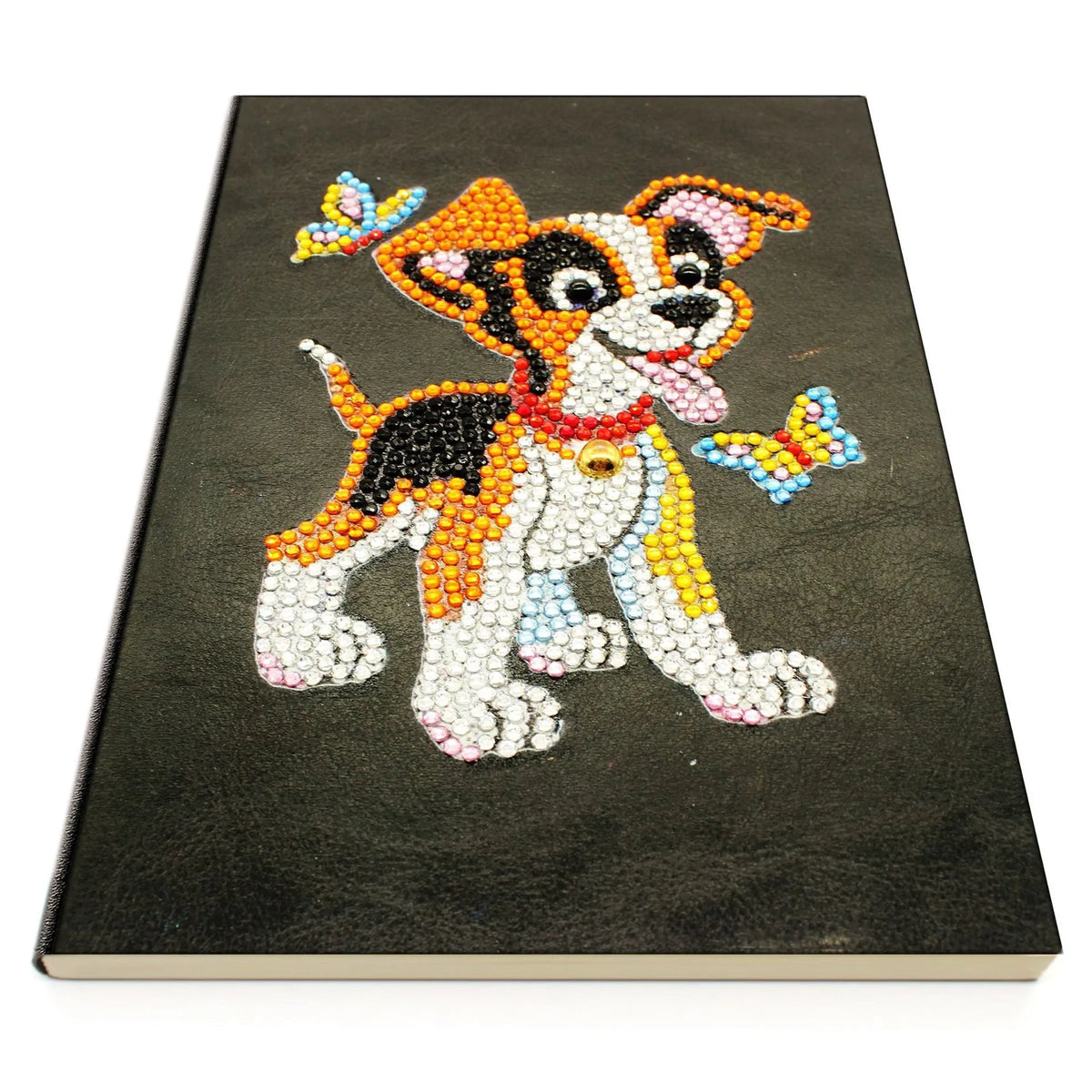 A5 diamond painting notebook with black cover, 50 pages, and 142x207x8mm dimensions
