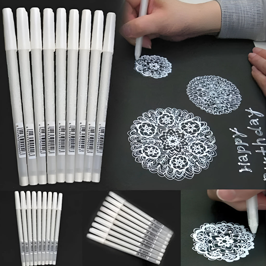 Touchnew hand-painted highlight pen with 0.8mm tip and golden silver white colour options