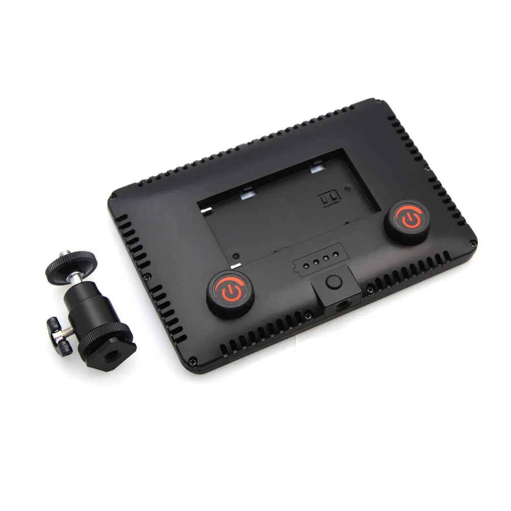 PAD192 portable video light fill light with 150 x 100 x 15mm ABS body, gimbal, and manual