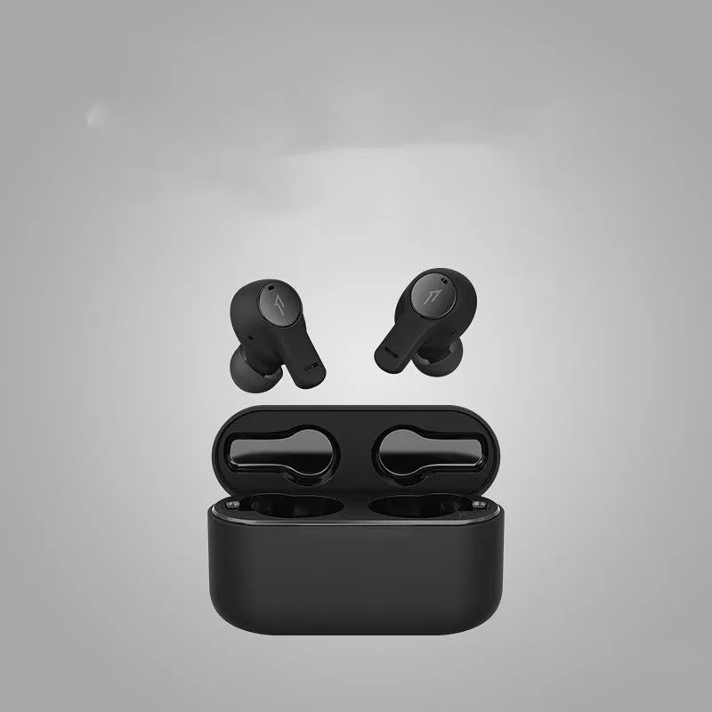 Pearl white true wireless Bluetooth sports headphones with waterproof construction