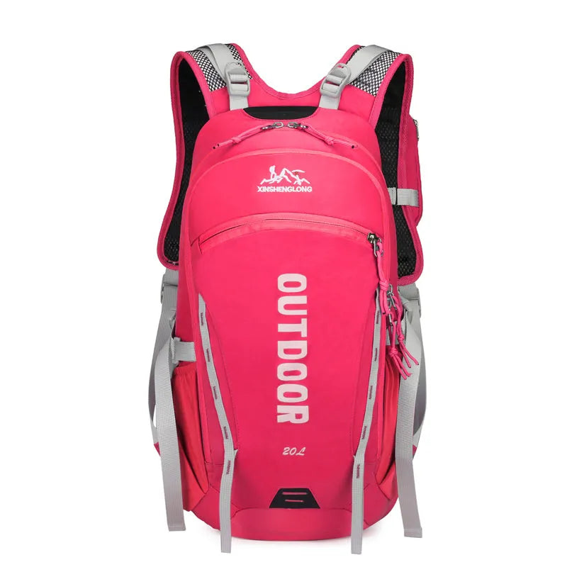 Multi functional lightweight breathable outdoor backpack for cycling hiking running and climbing